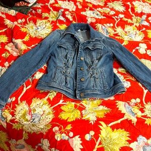 White House, Black market jean jacket size small